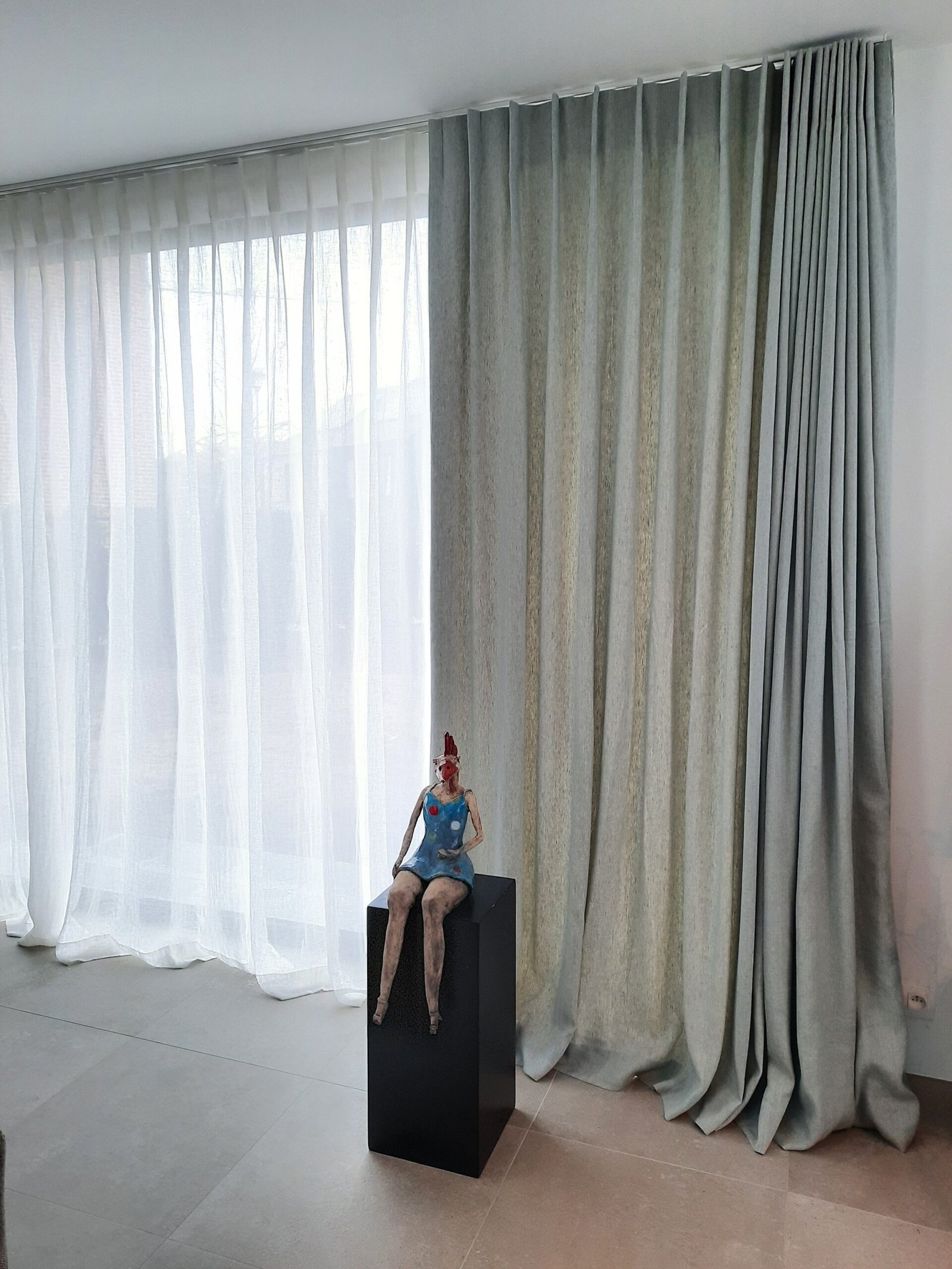 Enkele plooi gordijnen