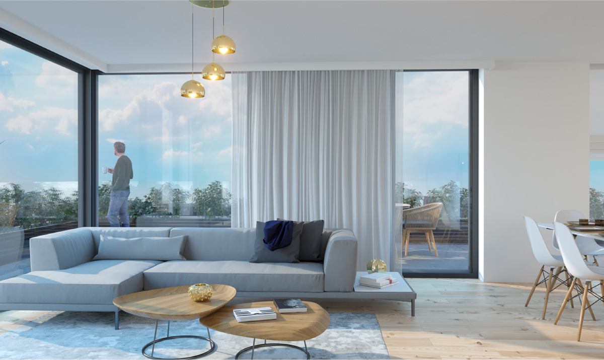 Corpark Boom, gordijnen