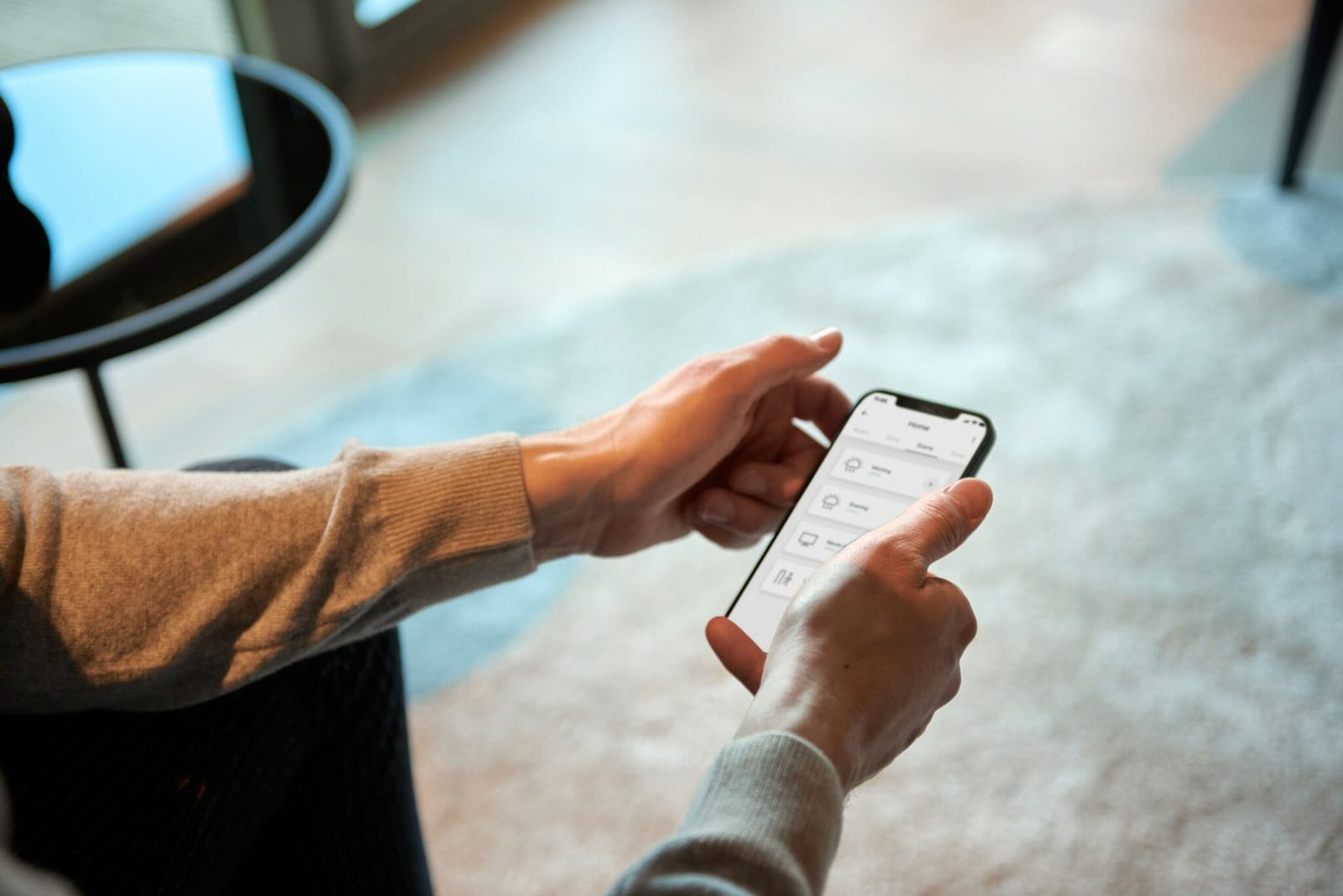 smarthome zijn de elektrische vouwgordijnen te koppelen met Phone.