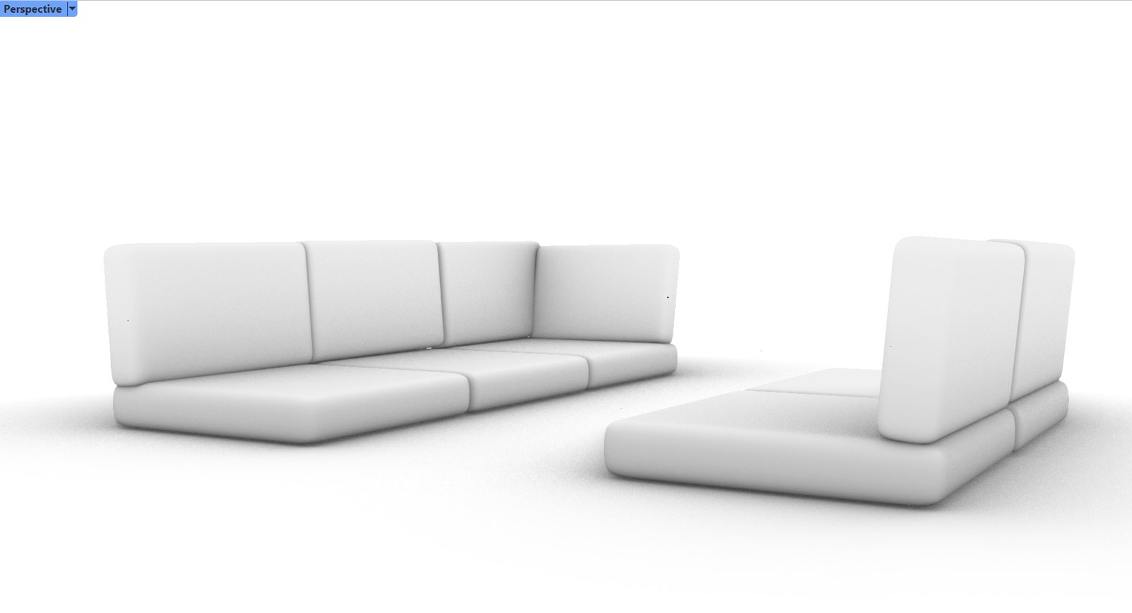 Loungebedden-Outdoor-kussens-Eigen ontwerp-3D-CAD-