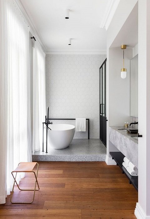 Badkamer-Waterbestendig-waterdoorlatend-gordijn-paneel